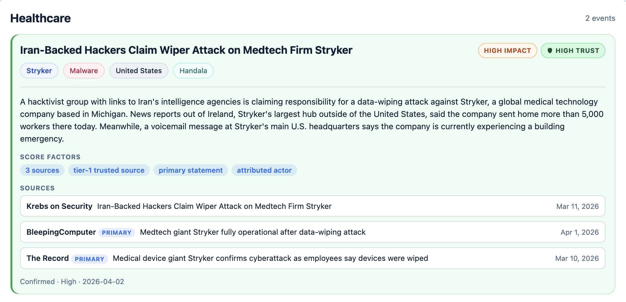 The Cyber Incident