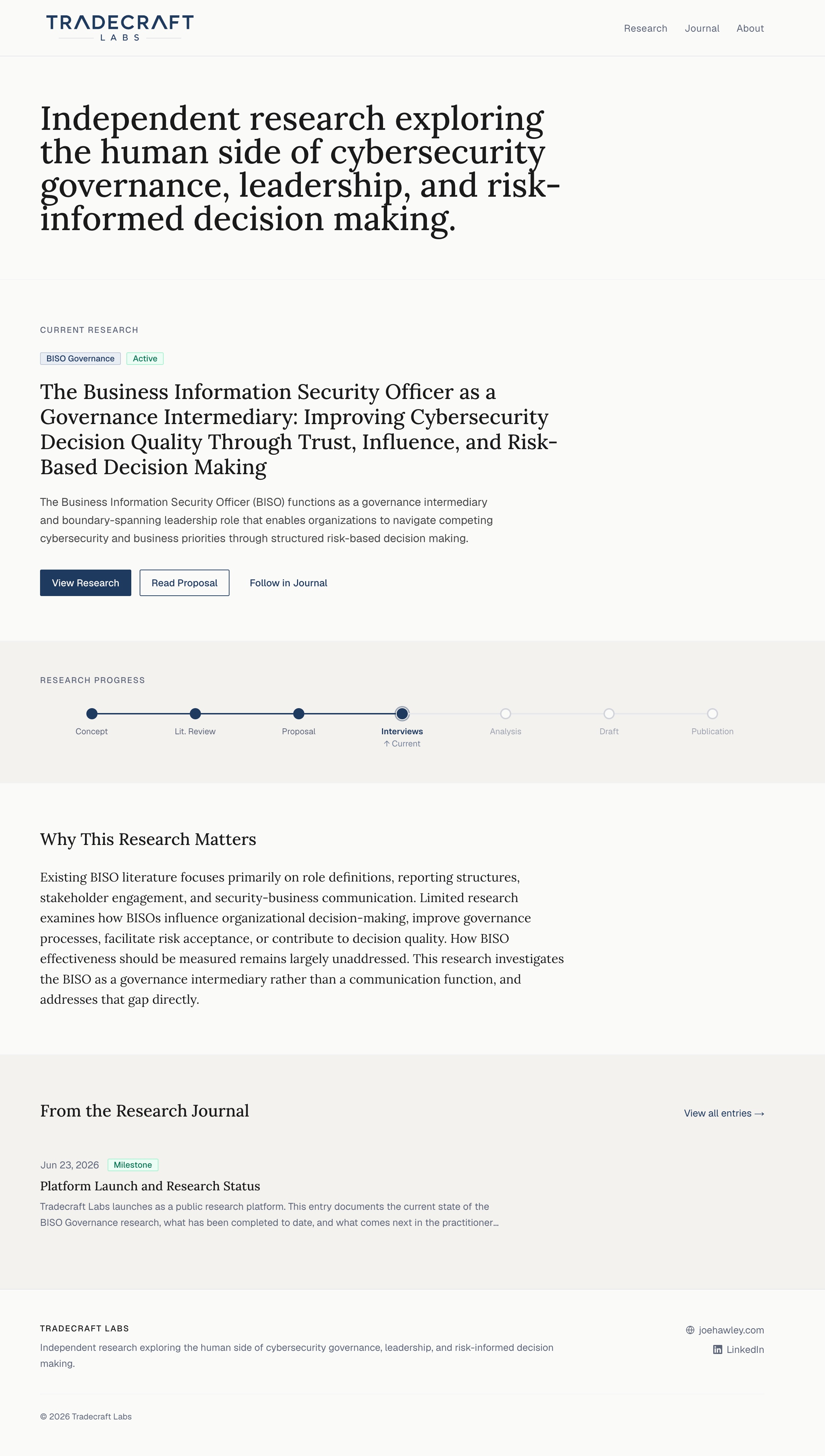 Tradecraft Labs